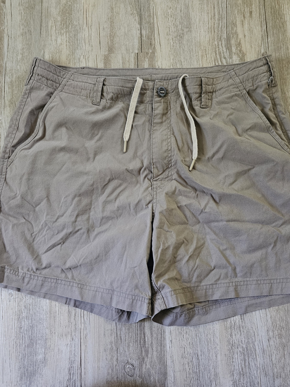 Howler Brothers Men's Brown Horizon Walk Drawstring Causal Chino Shorts 36